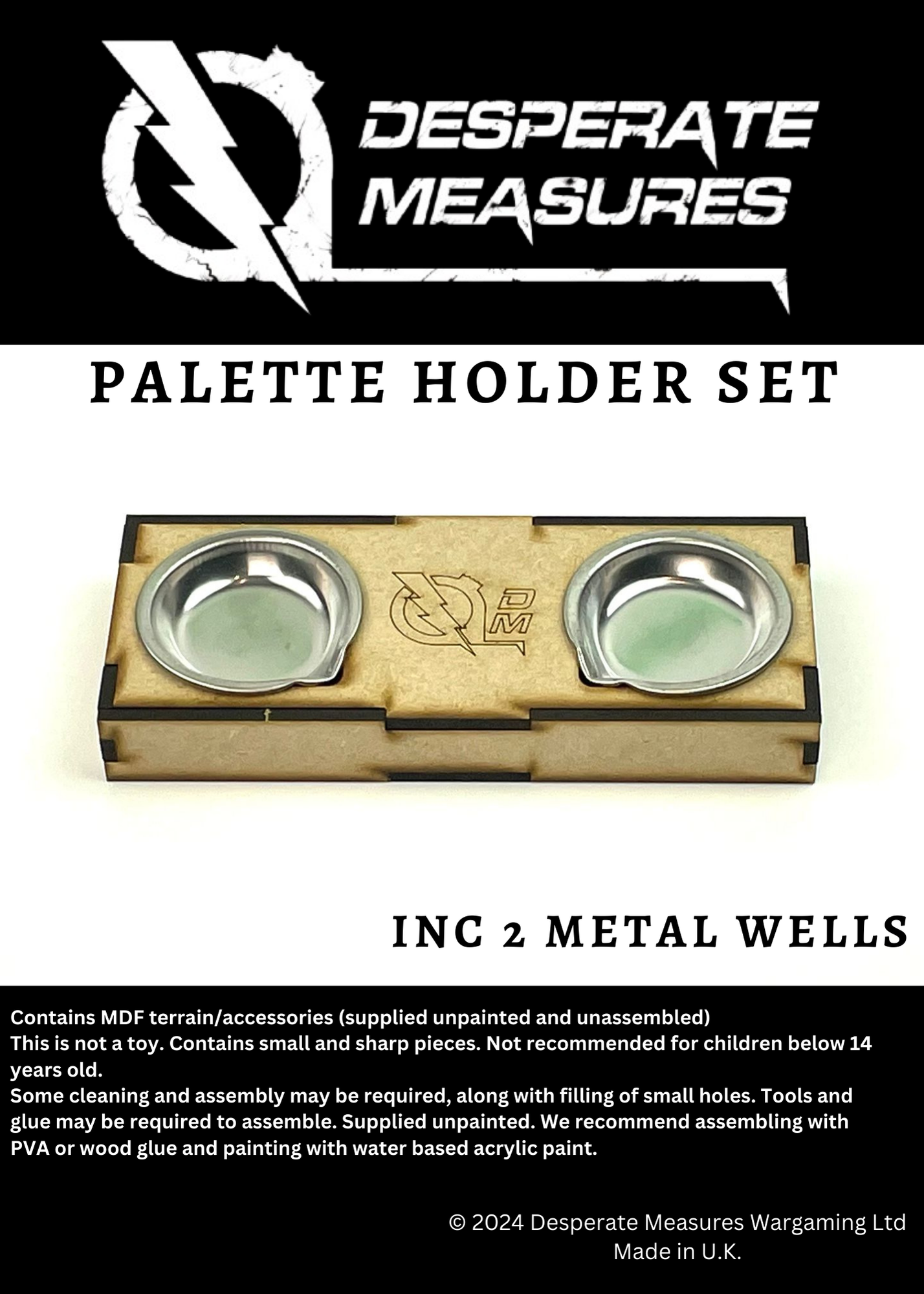Precision Palette Holder - Laser Cut 3mm MDF & Metal