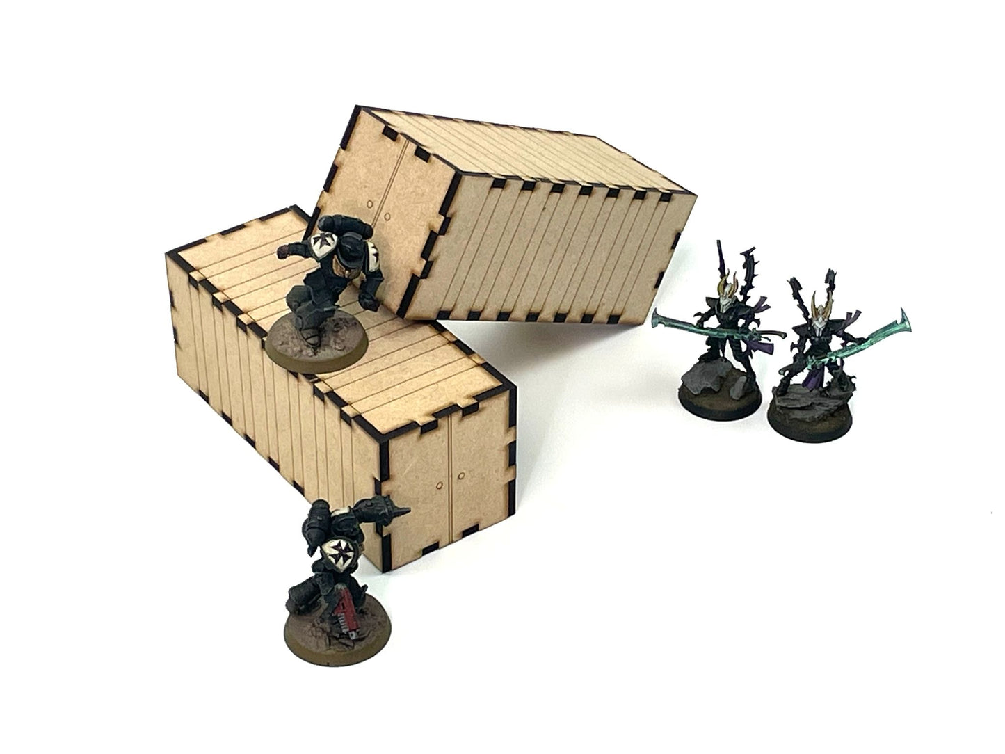 Premium WTC-Compatible Terrain Set - Laser Cut 3mm MDF